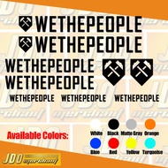 wethepeople BMX bikes set Vinyl Stickers