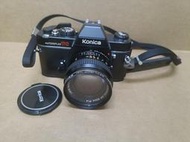 KONICA TC復古傳統相機（如圖片含背包 照片中所有商品出售）無測試  學生時期時使用 畢業後就擺放至今