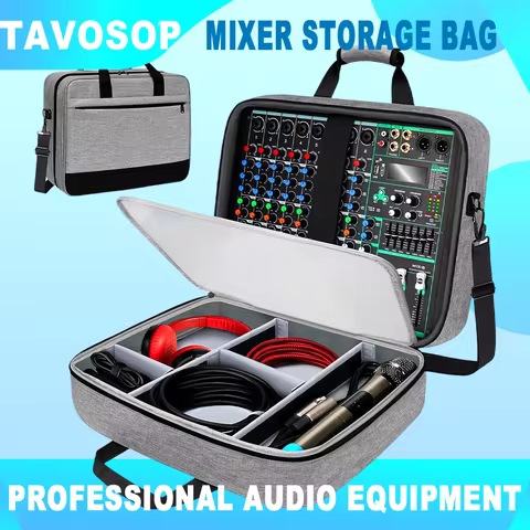 DJ Mixer Case Audio Mixer Storage Bag Accessories for Audio Interface BETA58 SM7B SM57 SM58 More Mic