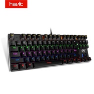 HAVIT Mechanical Keyboard 87 / 104 Keys Blue / Red Switch Wired USB Gaming Keyboard Backlight RU/US