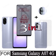 3 in 1 for Samsung Galaxy A07 A06 Privacy Soft Screen Protector for SamsungA07 A05S Front Glass Back