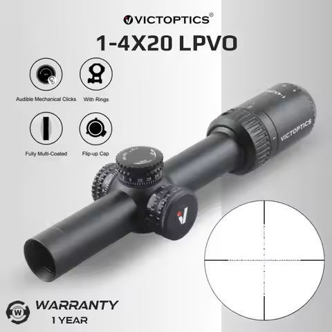 Victoptics 1-4X24 Sfp Hunting Riflescope 25.4Mm Dia Hunting Lunettes Cqb Pcp Carbine Ar Riflescope .
