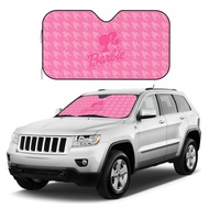 Barbie Car sunshade Foldable Car Windshield Sunshade Sun Protection Front Car Reflective Shade Sun V