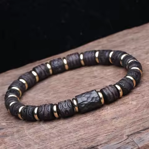 Ebony Bracelet 8mmx8mm Love Symbol Valentine's Day Gift Couple Promise Bracelet Express Love