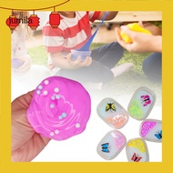 [JU] 1 Box Butter Slime Super Soft Stretchy Fluffy DIY Making Multicolor Non-sticky Cloud Stress Relief Vent Toy Cloud Slimes Making Set Butterfly Colorful Clay Toy Kid Toy Gift