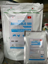 Amox colis 500 100gr - viêm ruột hoại tử thương hàn tụ huyết trùng trên gia cầm và heo