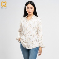 C2 Ishana Red Kemeja Casual Wanita