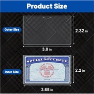 Pvc ID Holder Card Holder Card Holder Transparent 可 Social Security Card Holder Business Card Bus Ca