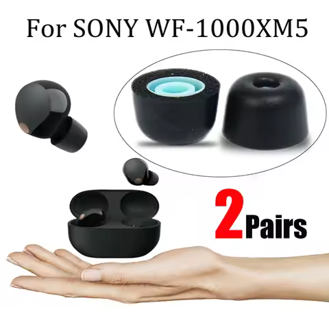 Earplug Replacement for Sony WF-1000XM5 Replacement Memory Foam Ear Tips Anti Slip Cushion Earbuds f