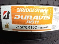 **กระทู้นี้ 2 เส้นคะ** ยางใหม่ 215/70R15 Bridgestone Duravis R611 ผลิตปี 2023 ประกันบวม 2 ปี จัดส่งฟรีมีเก็บปลายทาง