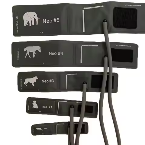 Accessories for CONTEC 08A Vet Use Blood Pressure Monitor, animal cuffs, Clip Spo2 Probe, Charge Ada