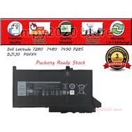 Dell DJ1J0 PGFX4 Latitude 7280 7290  7380  7390  7480  7490 P28S Laptop Battery Replacement Puchong 