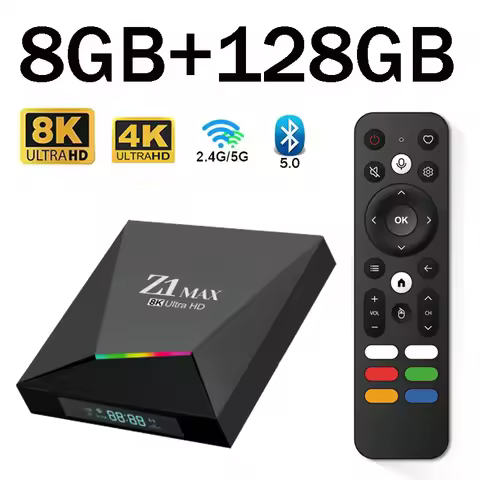 android tv box Z1 Max IPTV HD 8K Android 15.0 Allwinner H618 8GB 128GB 4G 5G Dual Wifi Media Player 