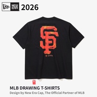 Official New Era MLB DRAWING T-SHIRTS, 2026, BLK