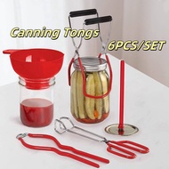 6PCS Canning Kits Canning Supplies Include Canning Funnel, Jar Lifter, Lid Lifter, Canning Tongs Set