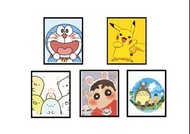DIY數字油畫🎨 Pokemon/角落生物/多啦A夢/蠟筆小新/龍貓 (鬼滅之刃/迪士尼卡通/寵物etc..）