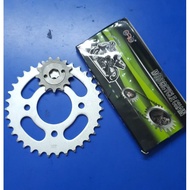 SYM T2 250 i - Chain 520H +Sprocket Gear Set (520 13T, 14T-35T) / O- Ring Chain 520 HV