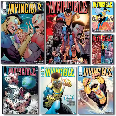 Superhero Animation Series I-Invincible-MT Comic Poster Art with prints Home bedroom living room dec