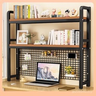 Multi-Layer Hole Board Bookshelf Desk Iron Art Dormitory Desktop with Grid Storage Computer Student 
