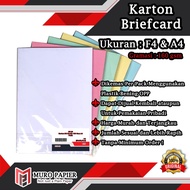 (PER PACK - CONTENTS 20) BC Manila Cardboard 160 gsm F4 A4 - by Muro Papier