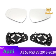 Side Rearview Mirror Heating Glass Heated Mirror Lens For Audi A3 S3 RS3 RS A S 3 2013-20 8V0857535D