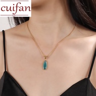 Original gold necklace pawnable 18k Natural blue opal drop pendant necklace for women tala by kyla n