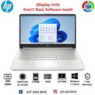 HP 14-DQ5043CL 14"FHD Laptop Intel Core i3-1215U 8GB 512GB SSD Intel W11 (Display Unit)