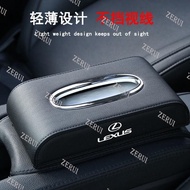 ZR For Lexus Car tissue box high-quality leather car interior decoration supplies seat-type center console ornaments is250/ CT200h ES250 GS250 IS250 LX570 LX450d