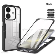 Vỏ Ốp bảo vệ hai mặt 360 ° cho Oppo A3 a3x A5 A5i A5X 5G 4G Vỏ bảo vệ chống rơi 2025 vỏ điện thoại t