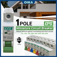 [SIRIM] EPS 1 Pole MCB 6-63 AMP Electric Miniature Circuit Breaker DIN Rail Installation