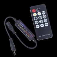 1 Set RF Wireless 14Keys 2.4G Remote Control DC12V LED Dimmer 24V 5V 6A For 2835 5050 Single Color L