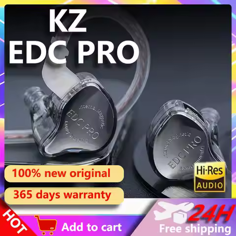 KZ EDC PRO HIFI Best In Ear Wired Dynamic Loop with Removable Audio Cable for Large Dynamic Drive Mo