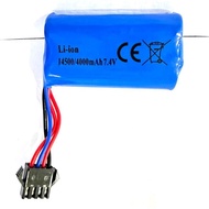 Li-ion 14500 7.4v 4000mAh with sm 4pin Battery Rechargeable for RC Car / Truck