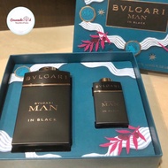 Bvlgari Man In Black Gift Set Edp 100ml + 15ml