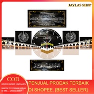 1 SET. 1 WALL CLOCK + UNIQUE CALLIGRAPHY. Calligraphy Wall Clock Set UniqueAESTETIK CAN
