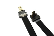 Permanent Flat Slim Thin Small HDMI FPV HDMI Cable Micro HDMI 90 Degree Angled Male to Micro HDMI St
