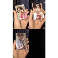 MERAH Pc photocard hwang hyunjin Red, lee know lino metal, chenle chilling noeasy hot sauce go live 