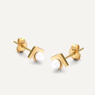 Aurum Lab 9K Gold Earrings - Velva Pearl
