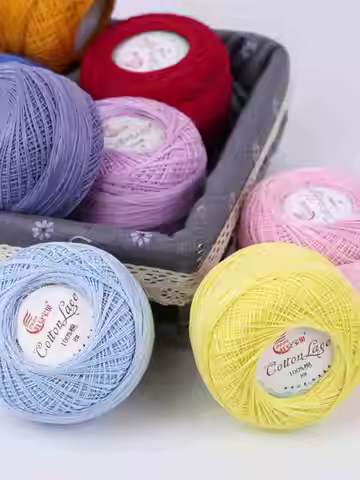 No. 8 Pearl Lace Thread, Real Silk, Pure Cotton Hook Needle Thread, Handmade Diy Weaving, Summer Lac