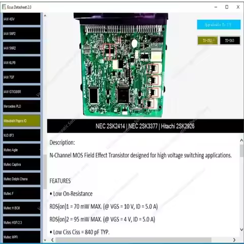 2026 hot ECU Datasheet 2.0 Automotive Electronic Repairs Software PCB Circuit Diagrams Guide for Bos