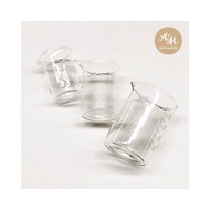 Aroma&More Beaker Glass บีกเกอร์แก้ว สำหรับบรรจุสารเคมี สารละลาย ผสมน้ำมันหอมระเหย 100ml ปากกว้าง 5.