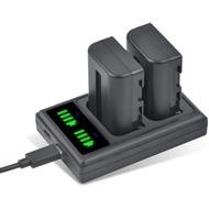 NP-FM500H Battery and LED Display Charger for Sony Alpha A100 A200 A300 A350, SLT A58 A57 A65 A77 A9