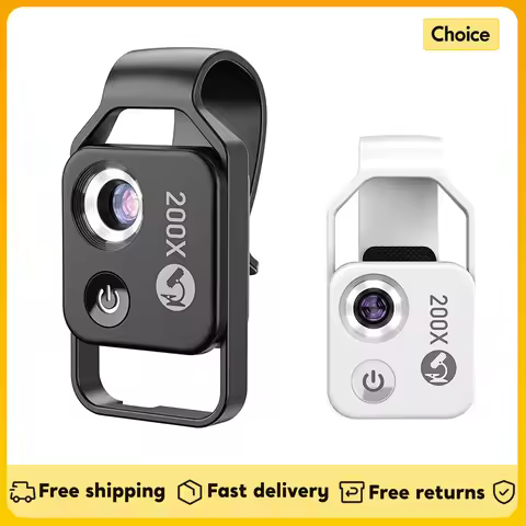APEXEL MS002 200X Professional Phone Microscope Lens with Phone Clip for Plant Insect Hair Observati