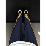 baggy tracksuit elgini tracksuit tracksuit man Navy Blue Contrast Color Striped Casual Pants Men Sum