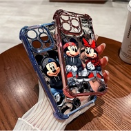 Case For Motorola MOTO Edge 50 60 FUSION 5G G60 G06 G24 Painting Transparent Mickey Minnie Mouse Sho