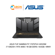 ASUS TUF GAMING F17 FX707VV-HX129W  NOTEBOOK (โน๊ตบุ๊ค) i7-13620H / RTX 4060 / 16 GB DDR5 / 512GB / WIN11 ประกันศูนย์ 2 ปี