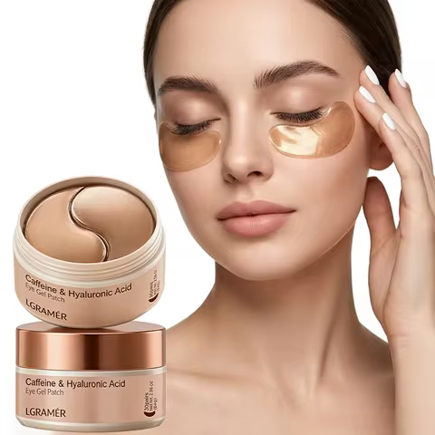 A Box of 60 Caffeine Nicotinamide Radiant Firming Eye Masks, for Face & Eye Releasing, Moisturizing 