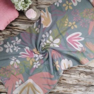Premium viscose rayon fabric, floral rayon fabric