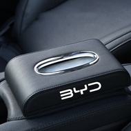 BYD Car Tissue Box High-Quality Leather Car Interior Decoration Supplies Seat Center Console Ornamen
