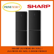 SHARP (SJ-FB34E-DS 315L) / (SJ-FB32E-DS 342L) 2-DOOR FRIDGE + 2 YEARS WARRANTY